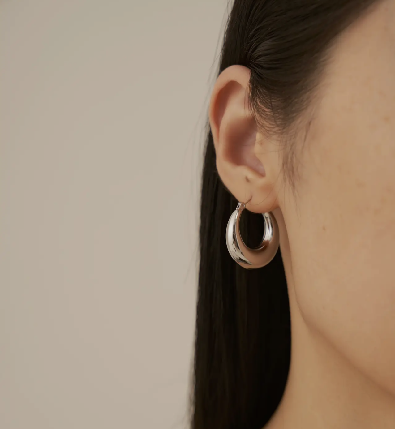 Chunky Hoop Earrings