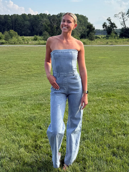 Lainey Denim Jumpsuit