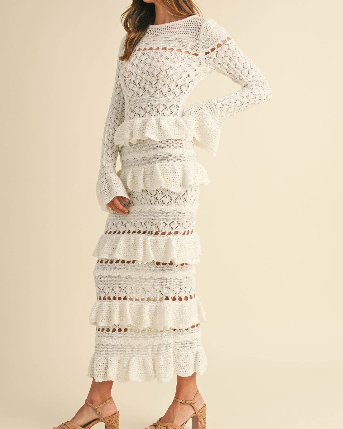 Buttercream Tiered Maxi Dress