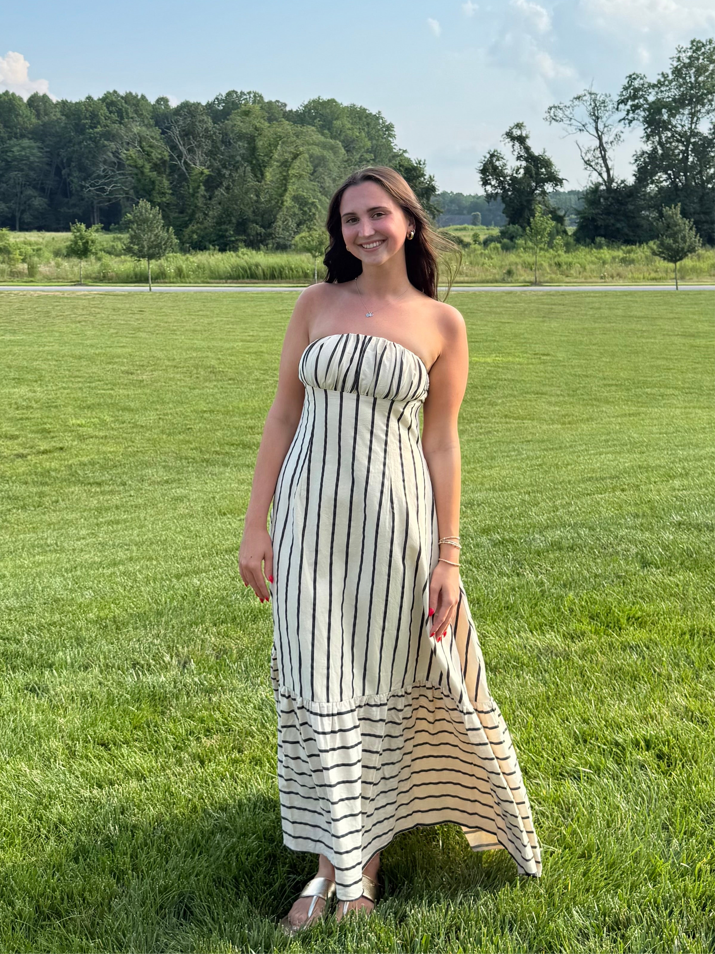 Annabelle Striped Maxi Dress