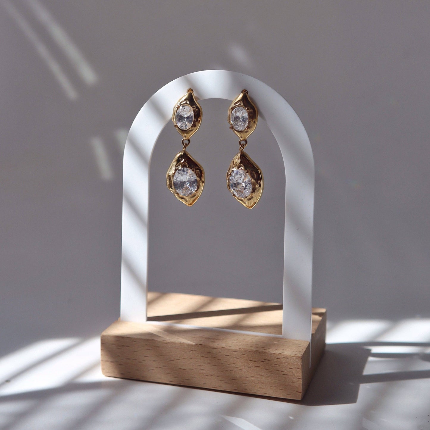 Golden Tide Drop Earrings