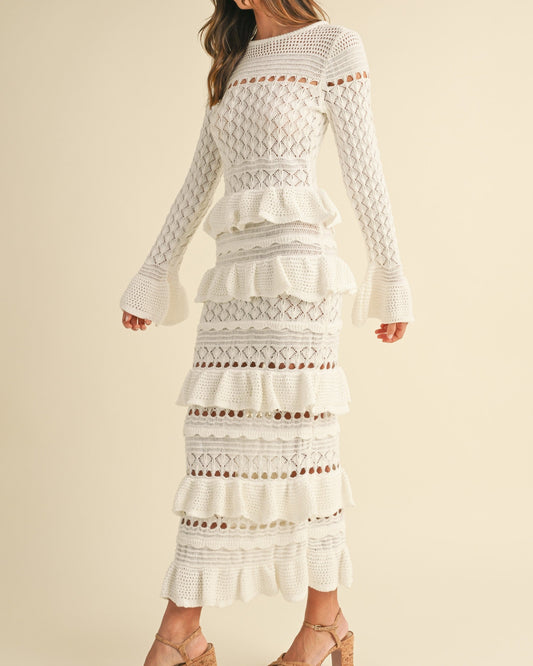 Buttercream Tiered Maxi Dress