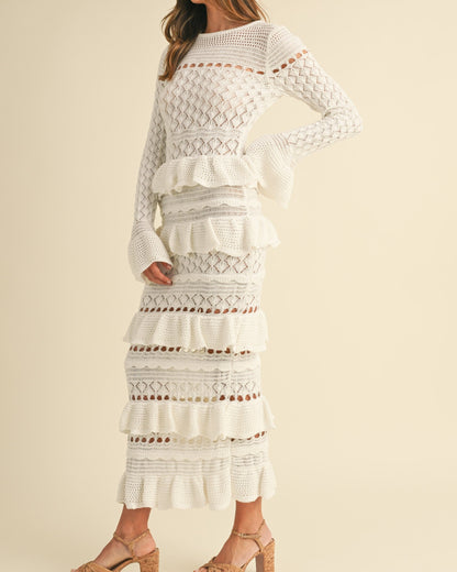 Buttercream Tiered Maxi Dress