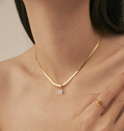 Herringbone Snake Necklace