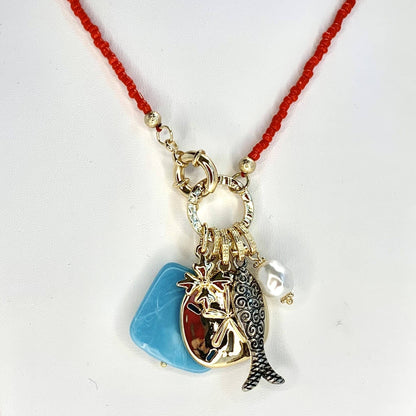 Sunset Sand Dollar Necklace