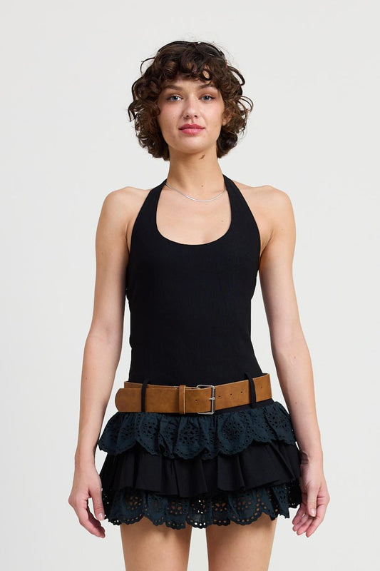 Brianna Tiered Halter Dress