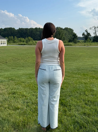 Beach Babe Striped Pants