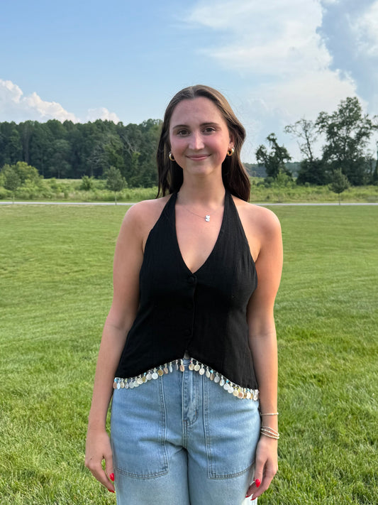 Olivia Beaded Top