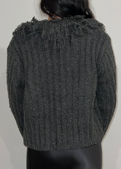 Madelyn Fringe Cropped Cardigan